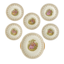 Assiette Fragonard service dessert porcelaine limoges