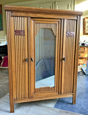 Charmante ancienne petite armoire Art Déco avec miroir Poupée 52x39x16 cm - TBE