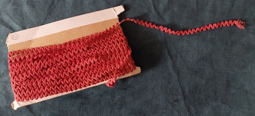 Galon croquet rouge largeur - , 8