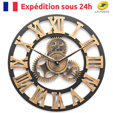 Grande Horloge Murale 3D en