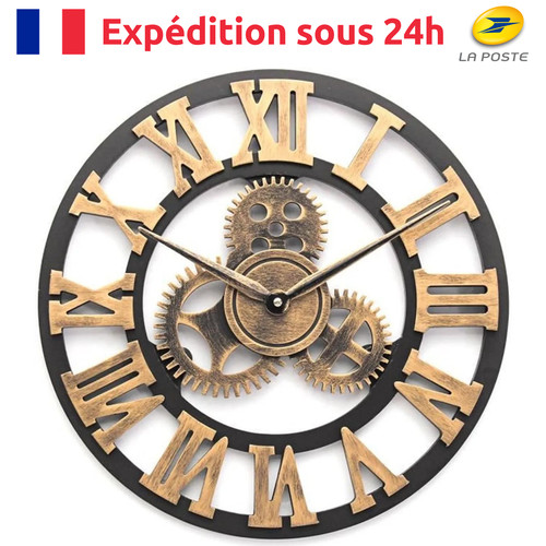 Grande horloge murale - horloge, en