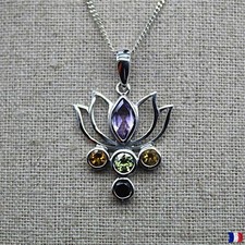 Pendentif fleur de lotus