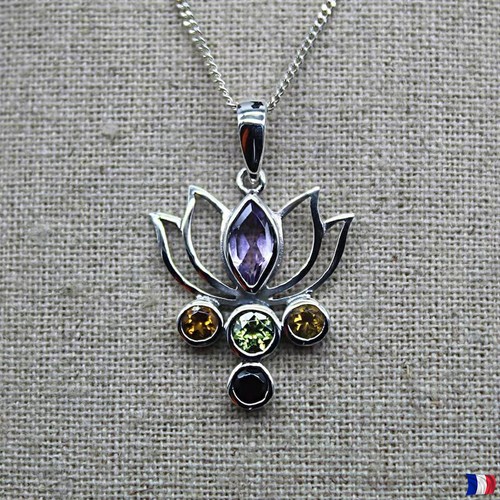Pendentif fleur lotus - pendentif,