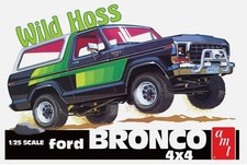 AMT, FORD Bronco 4x4 1978 - Wild Hoss à assembler et à peindre, échelle 1/25,...
