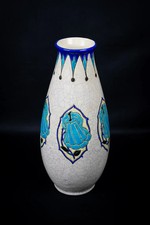 Vase fleur bleue Art Déco