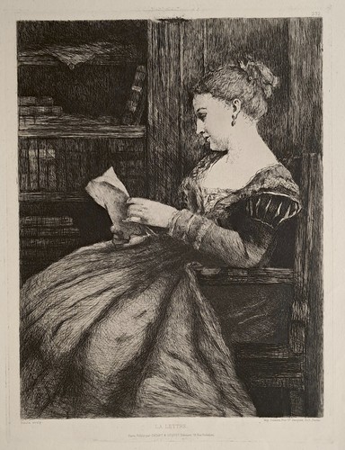 Smits etching the letter - smits,