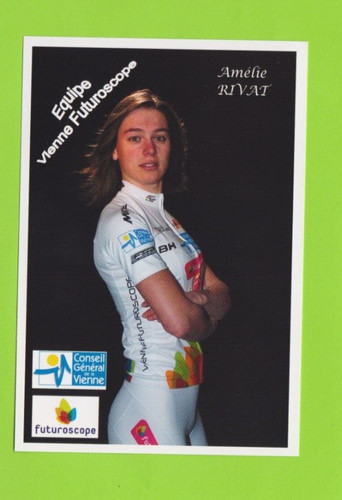 Cyclisme carte cycliste amelie - carte,