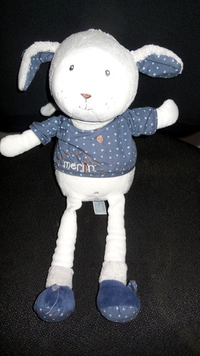 146 doudou peluche mouton - peluche,