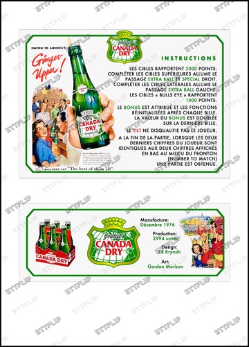Gottlieb canada dry 1976 - dry,