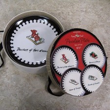 Boston Warehouse Fancy Food 4 Appetizer Plate Jill Seale Queen Of Canapes In Box