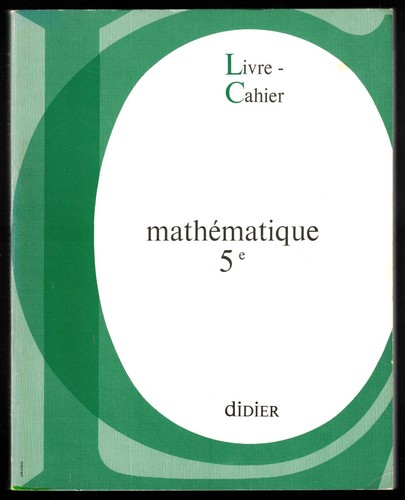 Livre cahier mathematique - livre-cahier, de