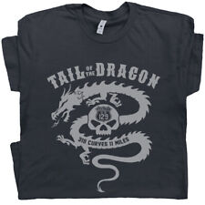 Tail Of The Dragon T Shirt Cool Motorcycle Graphic Tee Harley Indian Route 66