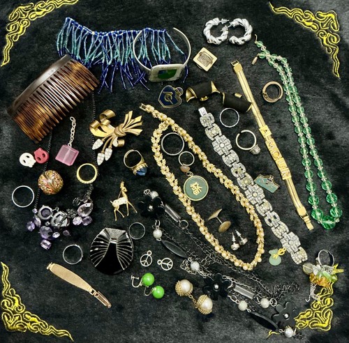 Lot bijoux anciens - et, vintage