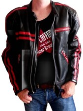 BLOUSON EN CUIR MOTARD / BIKER'S - XL