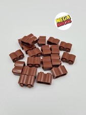 LEGO LOT 20 X BRICK PALISSADE 1X2 REDDISH BROWN REF 30136 / 4211180 *NEUF*