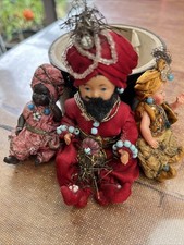 Lot De 3 Minis Poupons Petit Colin en celluloid, Sujets De Vitrine