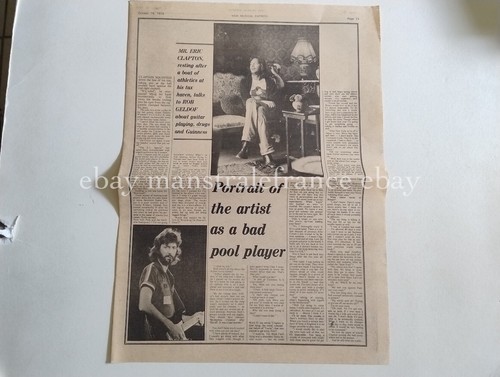 Eric clapton clipping 1970s - eric,