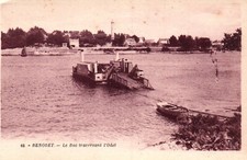 Old postcard 29 - Benodet (Finistère) - 46. Le Bac traversant l'Odet