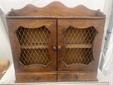 D'Exposition pour épice avec 2 tiroir Vintage Armoire Murale en Bois