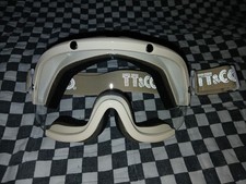 New CARRERA  Model 98 style replica MX Goggles new, white frame, Clear  lens