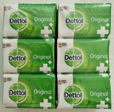 Dettol Original Antibacterial Soap Pack of 6 3.5 Ounce Moisturizing Cleanser