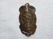 PLAQUE DE VELO ANCIENNE CYCLES G. BERTINEAU Etoile d'ARNOULT no Peugeot