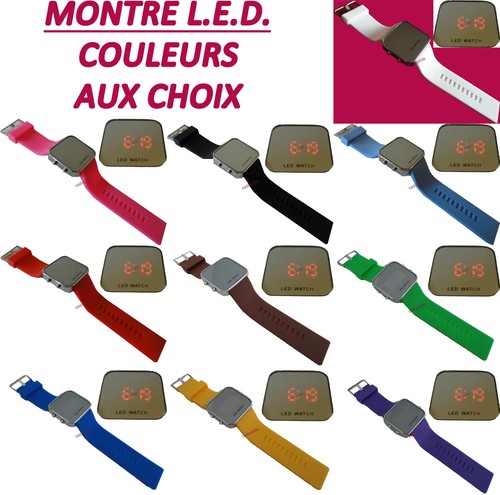 Montre led miroir - miroir, adulte