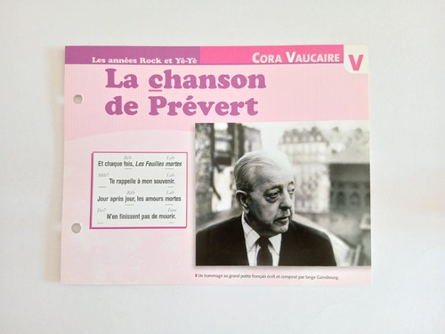 Carte fiche cora - cora, vaucaire
