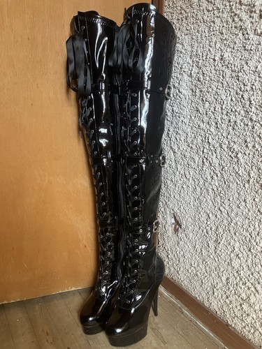 Cuissardes femme cuir - , verni