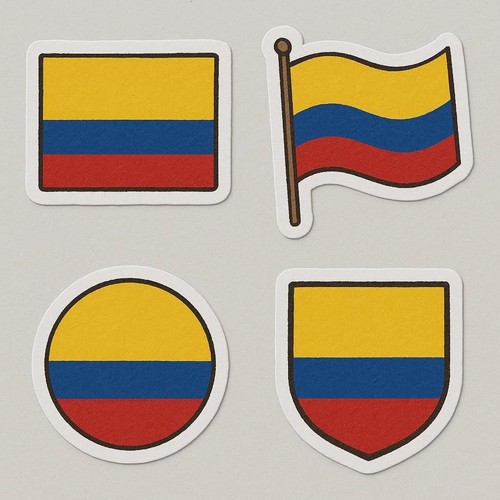 Colombie drapeau autocollant