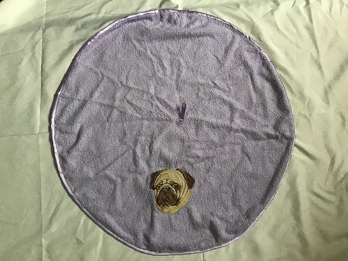 Serviette ronde brodée - serviette,