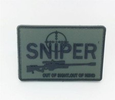 Patch PVC Airsoft "Sniper Out