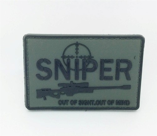 Patch pvc airsoft sniper out - airsoft, "sniper
