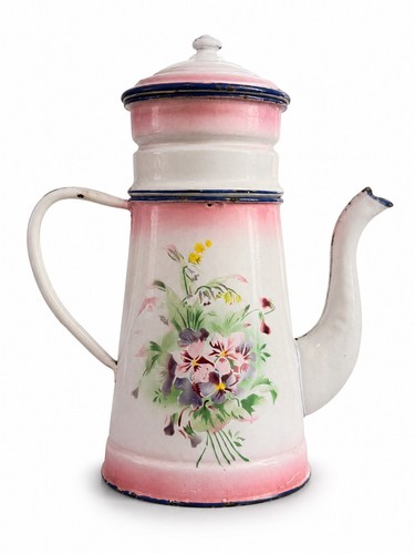 Cafetière ancienne émaillée