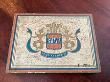 VINTAGE, ANCIENNE BOITE DE 10 CIGARES, VIDE, EN METAL, BATAVIA REGIE FRANCAISE