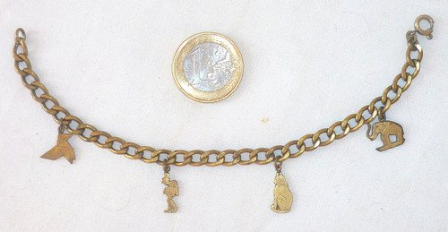Ancien bracelet gourmette - bracelet,