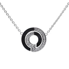 dinh van 70s 12mm diamond necklace in 750/18ct. white gold