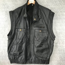 Gilet Homme 50 Cuir Noir Multi