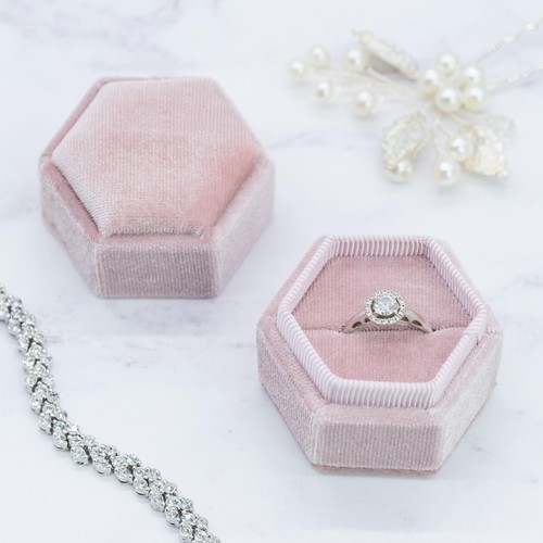 écrin bague velours - à, en