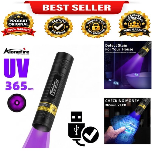 Lampe torche led 365nm - uv,