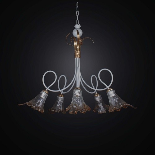 Lustre fer forgé crème - fer, et
