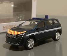Miniature Norev Peugeot 5008 2 Gendarmerie II 1/64 3 inches Neuf avec Boîte