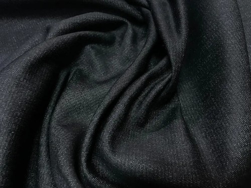 Tissu jean noir - tissu, en