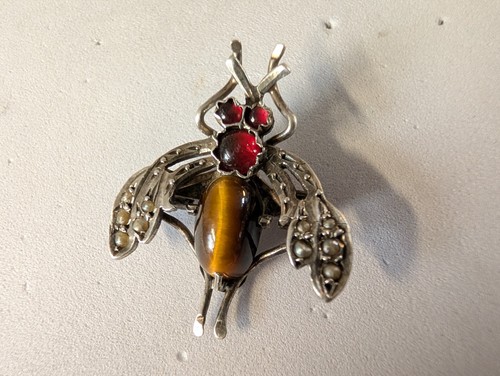 Ancien bijou insecte abeille - bijou,