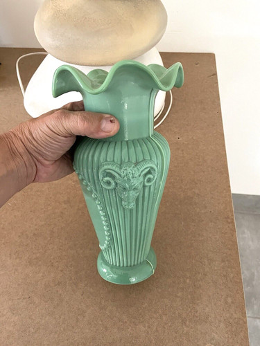Vase opaline têtes - vase,
