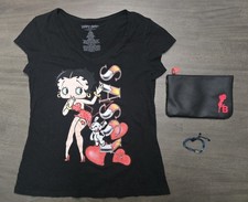 Betty Boop Collection with Shirt Makeup Bag & Friendship Bracelet