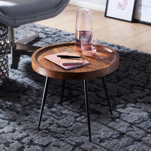 Finebuy table appoint bois - table,