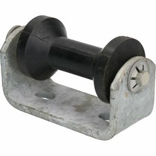 Rouleau plat et support galvanisé pour quille de remorque de dériveur de bate...
