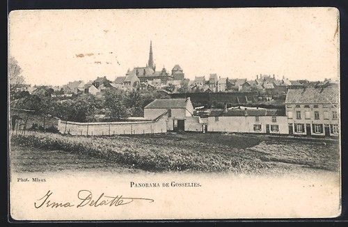 Cpa gosselies vue générale - gosselies,,