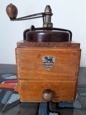 ☕ Old coffee grinder with drawer Peugeot Freres ☕ wood ☕ weight: 866g ☕